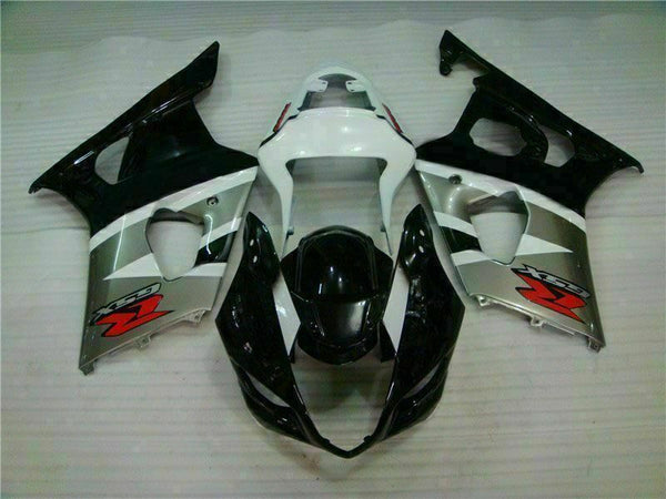 MS Injection Plastic Black Silver Fairing Fit for  2003-2004 GSXR1000 q045