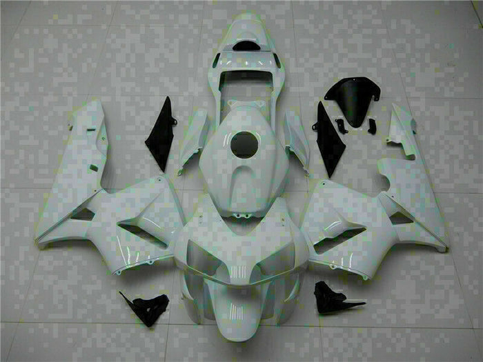 MSA Injection Mold White Fairing Set Fit for Honda 2003-2004 CBR600RR WTH v005