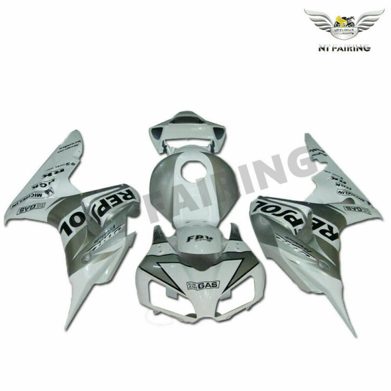 NT Fairing Fit for Honda 2006-2007 CBR1000RR U080- Silver White | ABS Injection