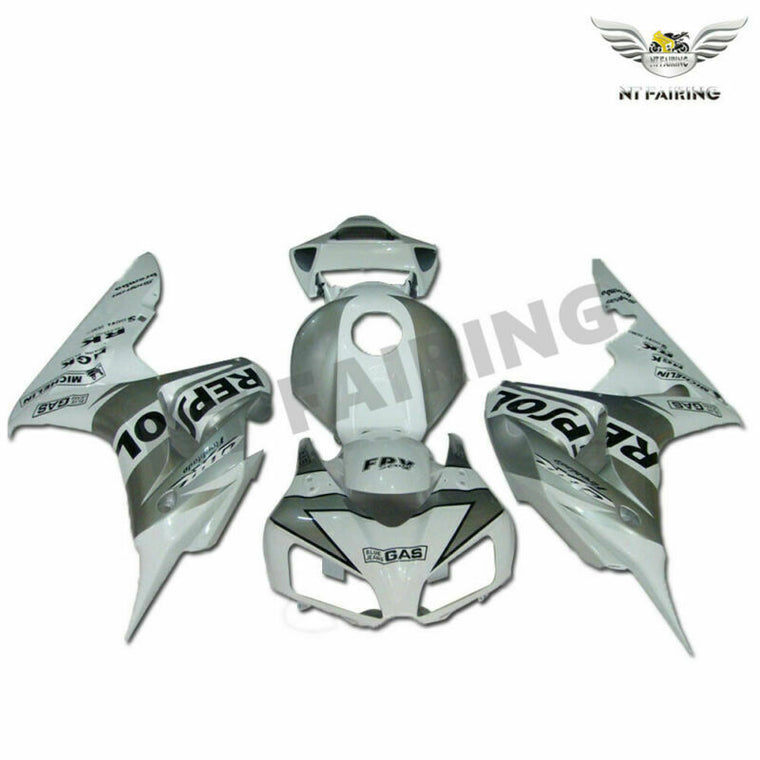 NT Fairing Fit for Honda 2006-2007 CBR1000RR U080- Silver White | ABS Injection
