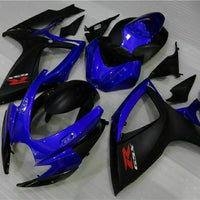 MSB Injection Blue Black Fairing Fit for  2006 2007 GSXR 600 750 o084
