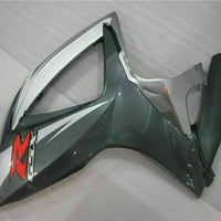 MSB Injection Silver Black Fairing Fit for  2006 2007 GSXR 600 750 n042