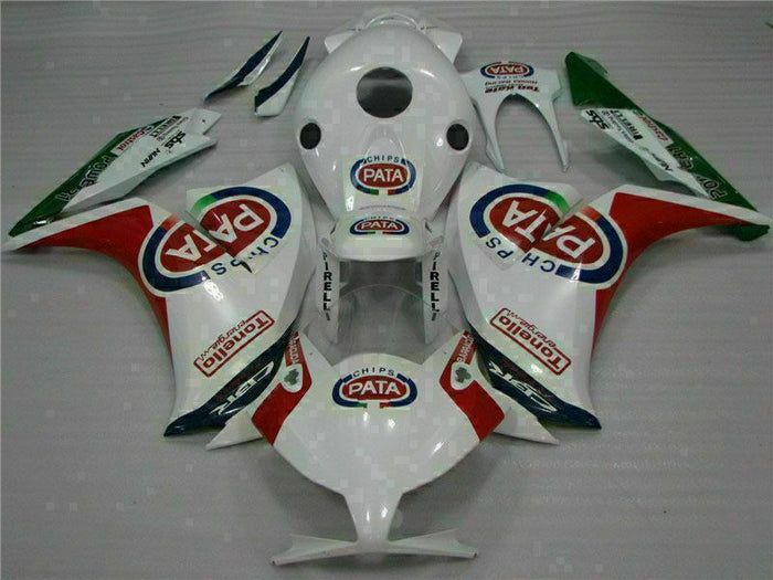 MS Injection Plastic Red White Fairing Fit for Honda 2012-2016 CBR1000RR u018