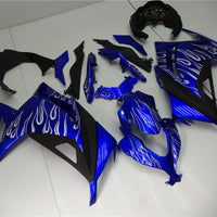 MSA Fit for  Fairing Ninja 2013-2017 EX300 300 Blue Flame Injection a009
