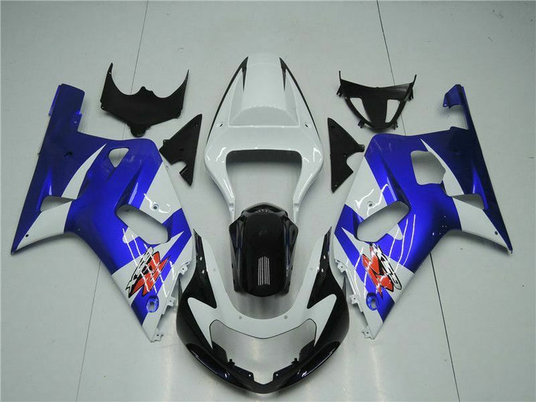 NT Fairing Fit for Suzuki 2001-2003 GSXR600/750 L081- Msb White Blue | ABS Injection