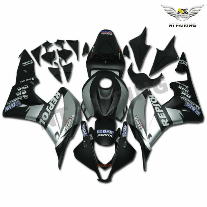 MSA Injection  Silver Fairing Kit Fit for Honda 2007-2008 CBR600RR Cowl TH v062