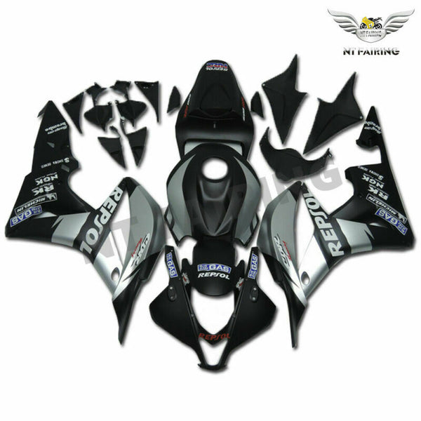 MSA Injection  Silver Fairing Kit Fit for Honda 2007-2008 CBR600RR Cowl TH v062