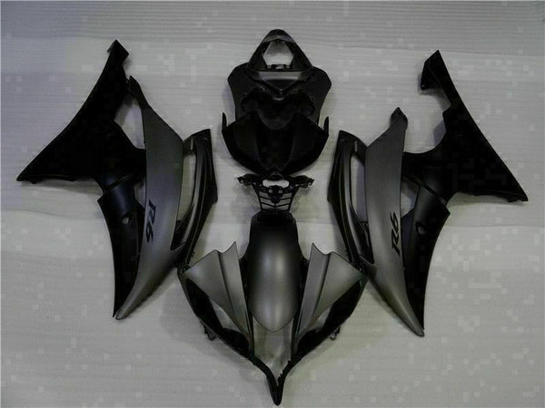 MS Injection Matte Black Matte Gray Plastic Fairing Fit for Yamaha 2008-2016 YZF R6 g029