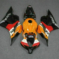MSA Injection Red Orange Fairing Plastic Fit for Honda 2009-2012 CBR600RR u010