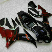 MSB Injection Mold Kit Black Red Fairing Fit for Yamaha 2002-2003 YZF R1 g001-02