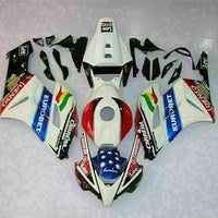 MS Injection Plastic White Red Fairing Kit Fit for Honda2004-2005 CBR1000RR u0118