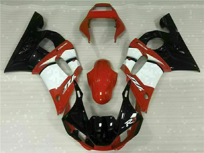 MS Injection Mold Red White Black Fairing Fit for Yamaha 1998-2002 YZF R6 i022