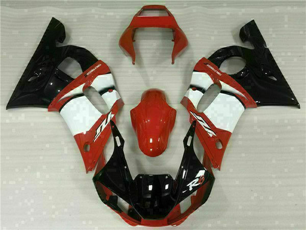 MS Injection Mold Red White Black Fairing Fit for Yamaha 1998-2002 YZF R6 i022