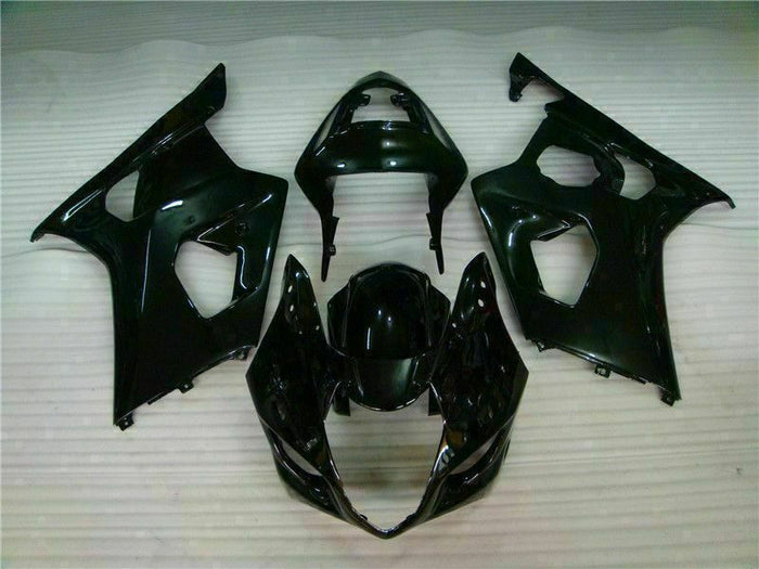 MS Injection New Glossy Black Fairing Fit for  2003-2004 GSXR 1000 r040