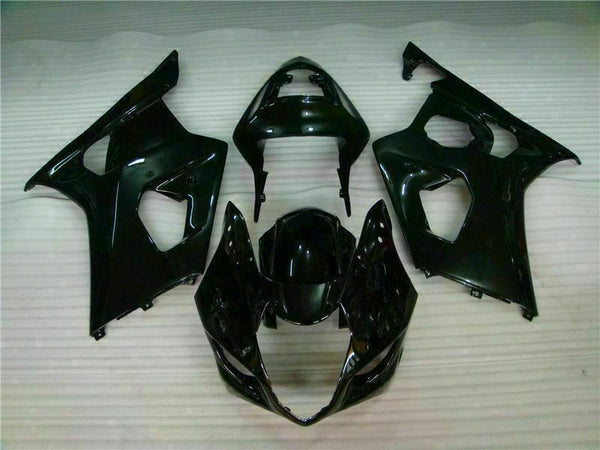 MS Injection New Glossy Black Fairing Fit for  2003-2004 GSXR 1000 r040