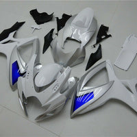 MSA Injection Blue White Fairing Kit Fit for  2006 2007 GSXR 600 750 a095b