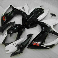 MSB Injection White Black Fairing Fit for  2006 2007 GSXR 600 750 n064