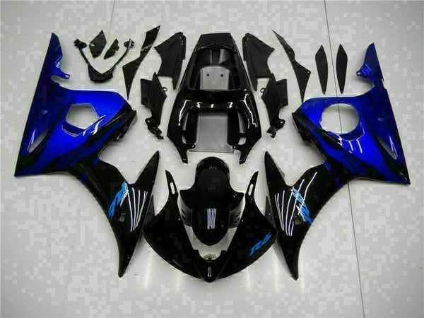MS Injection Black Blue Fairing Fit for Yamaha YZF 2003-2005 R6 & 06-09 R6S j044