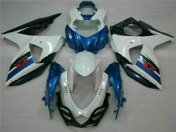 MS Injection Blue White Fairing ABS Kit Fit for  2009-2016 GSXR 1000 q028