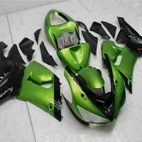 Fit for  Ninja 2005-2006 ZX6R 636 Green New Injection Fairing Kit t013-T