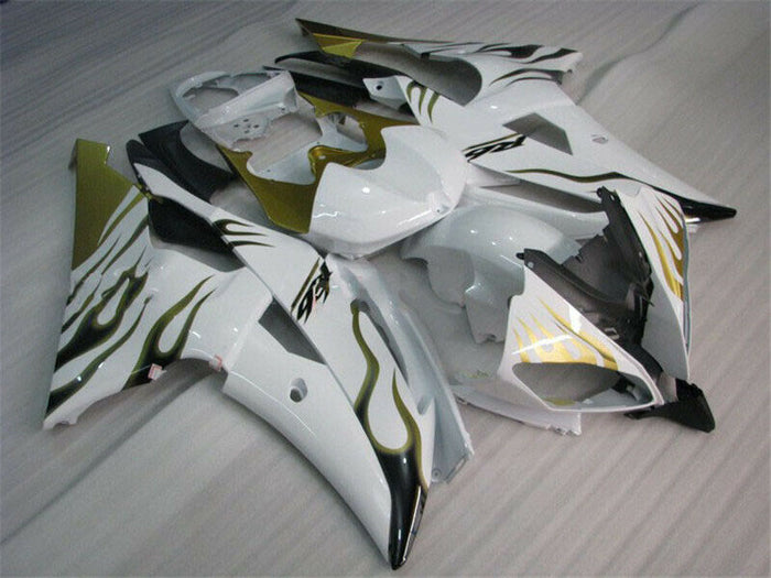 MSA Injection Mold White ABS Fairing Fit for Yamaha 2008-2016 YZF R6 u024