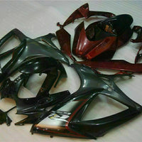 MSB Injection Black Red Fairing Fit for  2006 2007 GSXR 600 750 o025