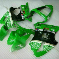 MS Fit for  2000-2002 ZX6R Plastic Green Black Injection Fairing ABS t023