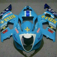 MS Injection Blue Plastics ABS Fairing Fit for  2003-2004 GSXR 1000 q043