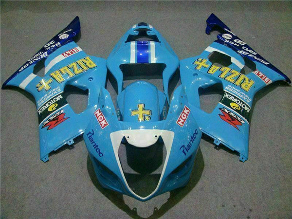 MS Injection Blue Plastics ABS Fairing Fit for  2003-2004 GSXR 1000 q043
