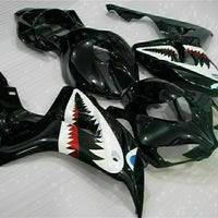 NT Injection Black Shark Kit Fairing Fit for Honda 2006-2007 CBR1000RR ABS Cowl N081