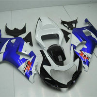 MSB Injection  White Blue Fairing Fit for  2001-2003 GSXR 600 750 l081