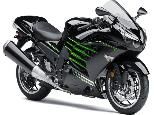 NT Black Green Fairing Kit Fit for Injection ZX14R ZZR1400 2012-2024 a001