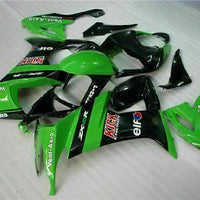 MSA Fit for  2008-2010 ZX10R ZX-10R ABS Green Black Injection Fairing t012-T