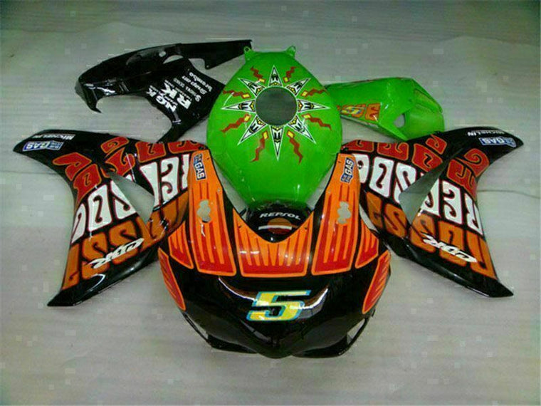 NT Fairing Fit for Honda 2008-2011 CBR1000RR U027- Green Orange | ABS Injection