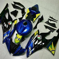 MS Injection Bodywork Blue Black ABS Fairing Fit for Yamaha 2008-2016 YZFR6 e066