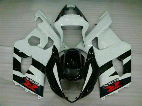 MS Injection Molded White Black Fairing Fit for  2003-2004 GSXR 1000 p016