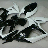 MSB Injection Black White Fairing Fit for  2006 2007 GSXR 600 750 k050