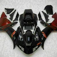 MSB Injection Mold Kit Black Red Fairing Fit for Yamaha 2002-2003 YZF R1 g001-02