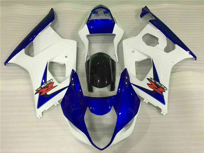 MS Injection Mold White Blue ABS Fairing Fit for  2003-2004 GSXR 1000 o013