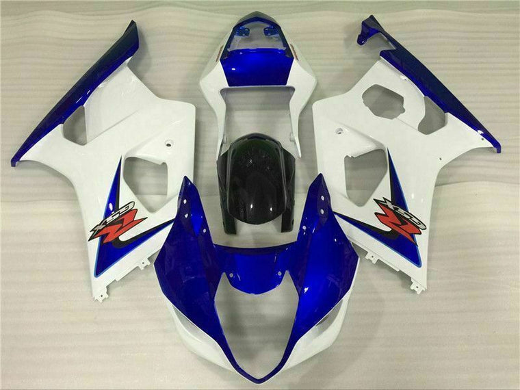 NT Fairing Fit for Suzuki 2003-2004 GSXR 1000 O013- White Blue | ABS Injection