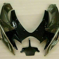 MSB Injection Black Gray Fairing Fit for  2006 2007 GSXR 600 750 o080