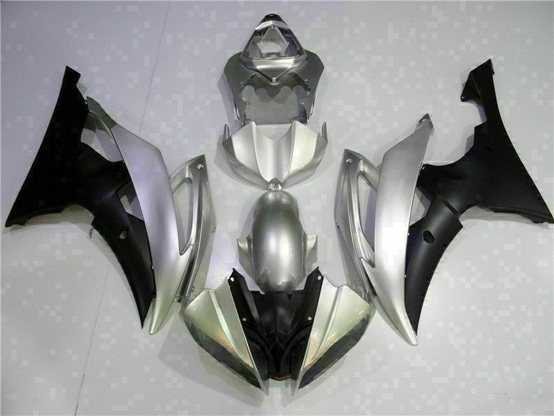 NT Fairing Fit for Yamaha 2008-2016 YZF-R6 G036- Silver Black | ABS Injection