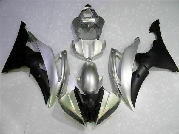 MS Injection Silver Black Plastic Fairing Fit for Yamaha 2008-2016 YZF R6 g036
