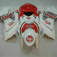 MS Injection Plastic Red White Fairing Fit for  2007-2008 GSXR 1000 p017