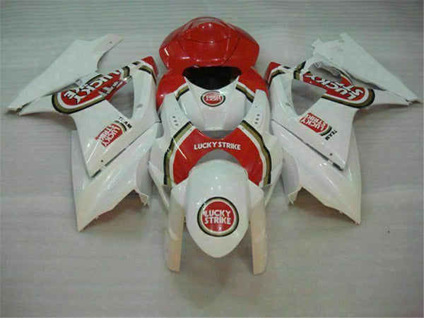 MS Injection Plastic Red White Fairing Fit for  2007-2008 GSXR 1000 p017