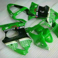 MS Fit for  2000-2002 ZX6R Plastic Green Black Injection Fairing ABS t023
