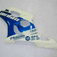 MS Injection New White Blue ABS Fairing Fit for  2003-2004 GSXR 1000 q029