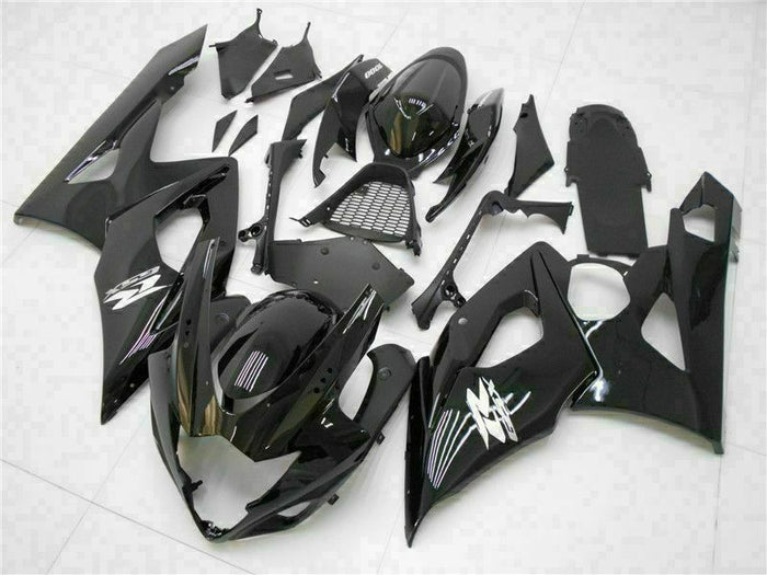 MS Injection Mold Glossy Black Fairing Fit for  2005-2006 GSXR 1000 q016