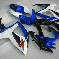 MSB Injection Blue White Fairing Fit for  2006 2007 GSXR 600 750 l086