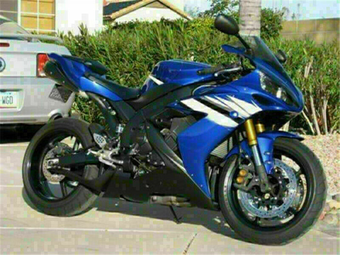 MSB Injection Molded Kit White Blue Fairing Fit for Yamaha 2004-2006 YZF R1 i005